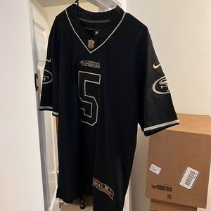 Trey Lance black and gold 49ers jersey